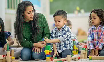a child playing toy